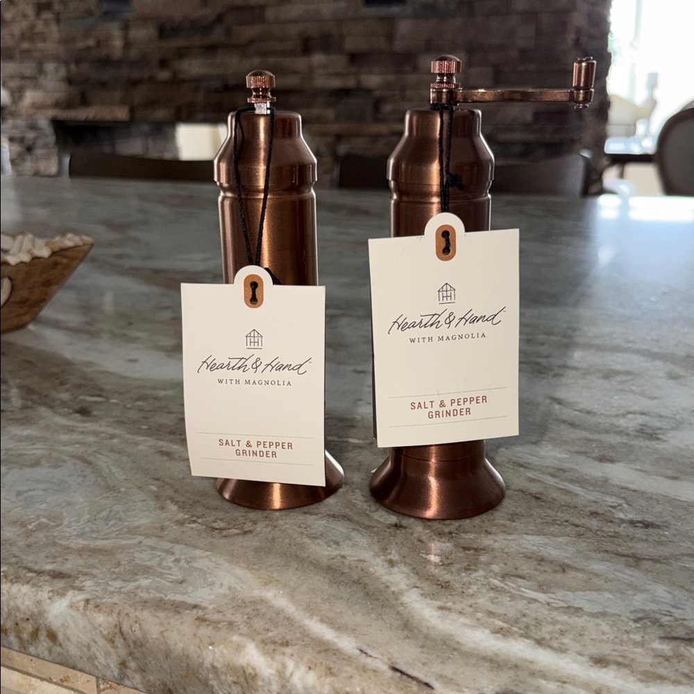 Hearth & Hand Copper Salt and Pepper Grinders - Picture 2 of 4